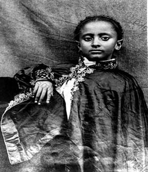 Teferi Mekonnen at the age of ten